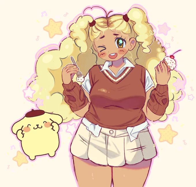 pompompurin girl #sanrio 