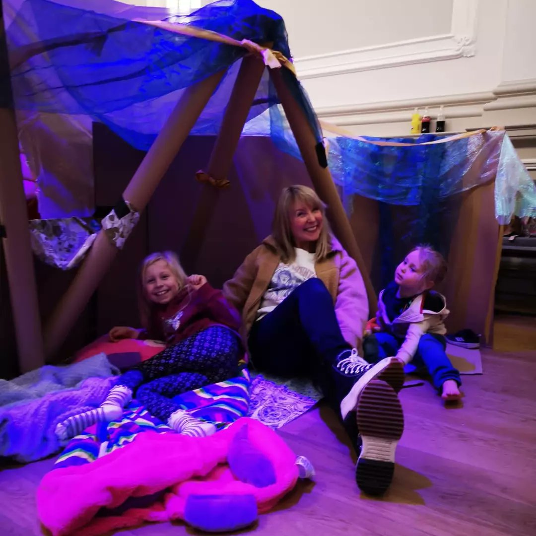 Carolin68833127's tweet photo. Isabella and Arthur did some den building before watching The Secret of the Book of Kells @SkiptonTownHall @StTeresasRCP this weekend 🥰 https://t.co/MqZxXSVibd