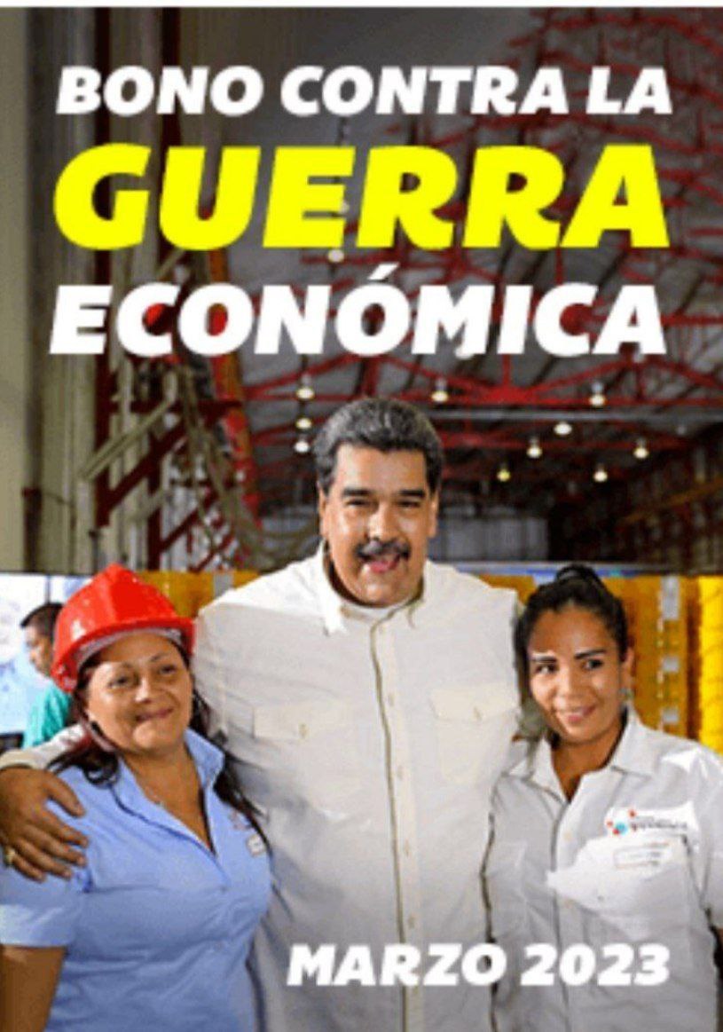 #AHORA Inicia la entrega del Bono Contra la Guerra Económica (marzo 2023) enviado por el Pdte.<a href="/NicolasMaduro/">Nicolás Maduro</a> a través del Sistema  <a href="/CarnetDLaPatria/">Carnet de la patria</a>, para los pensionados y pensionadas de la Patria 

✅ MONTO: 360,00 Bs

#JuntosContraLasMafias