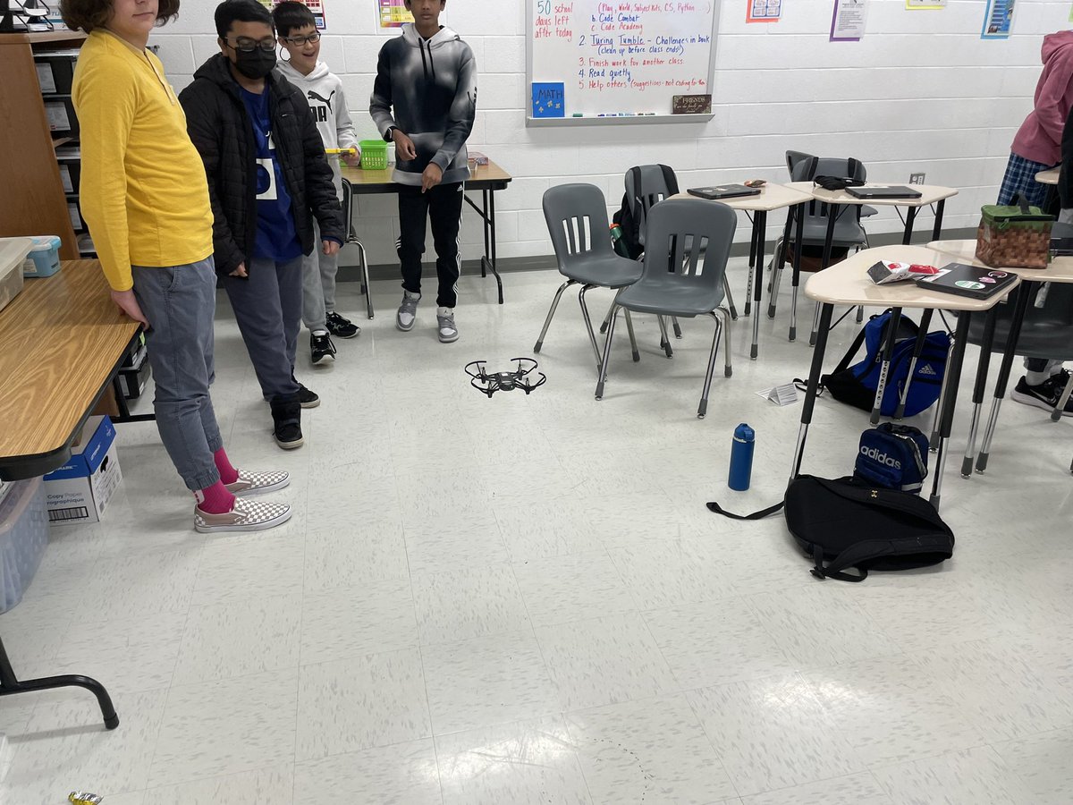 Thanks to <a href="/mikespeidel/">Mike Speidel</a> for coming to <a href="/WillardLCPS/">WillardLCPS</a> a teach our students how to program drones! This was WILD! #stayWILD