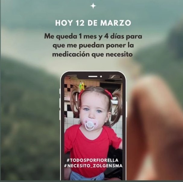 #TodosPorFiorella #NecesitoZolgensma

Quedan menos días, por favor compartir 🙏🏻