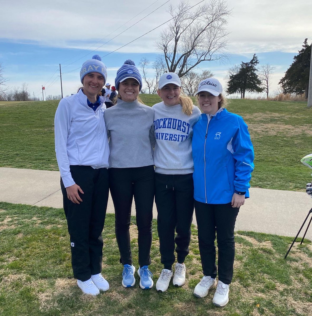 RockUGolf's tweet image. Greta Hinds shot 83 and Emma Mullendore shot 85 with tough windy conditions. Jayden chipped in on hole 9 for birdie! 

The last photo sums up how we felt after todays round. Can’t wait for cold rain tomorrow!! Shotgun at 10am