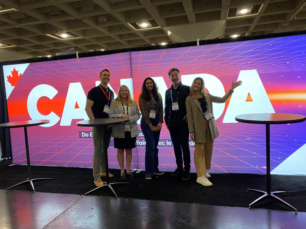 CanCGSF's tweet photo. We’re welcoming over 100 #CanadianBusinesses this year at #GDC23! 🇨🇦 🎮 

#DYK? Canada has the 3rd-largest video game industry in the world! Level up your business with our help! @TCS_SDC @Official_GDC #GDC2023 https://t.co/UMZ2TYJUjF
