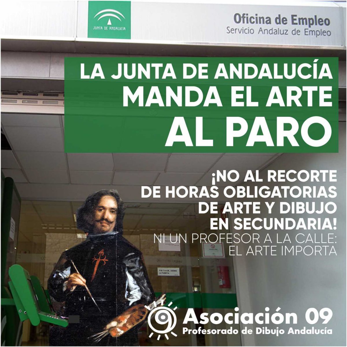 Asociacion Dibujo 09 (@asociacion09) on Twitter photo 🚮¿El profesorado de Dibujo es de usar y tirar?
❌Con la propuesta de <a href="/EducaAnd/">Consejería Desarrollo Educativo y FP</a> muchos docentes se irán al paro en el próximo curso
🎨¡No al recorte de horas obligatorias de arte en Secundaria! #DesechARTE #MartesConARTES #EPVA
@Juanma_Moreno <a href="/almudenaronda/">Almudena García</a> <a href="/Patricia_Pozo_/">Patricia del Pozo</a> 🚮¿El profesorado de Dibujo es de usar y tirar?
❌Con la propuesta de <a href="/EducaAnd/">Consejería Desarrollo Educativo y FP</a> muchos docentes se irán al paro en el próximo curso
🎨¡No al recorte de horas obligatorias de arte en Secundaria! #DesechARTE #MartesConARTES #EPVA
@Juanma_Moreno <a href="/almudenaronda/">Almudena García</a> <a href="/Patricia_Pozo_/">Patricia del Pozo</a>