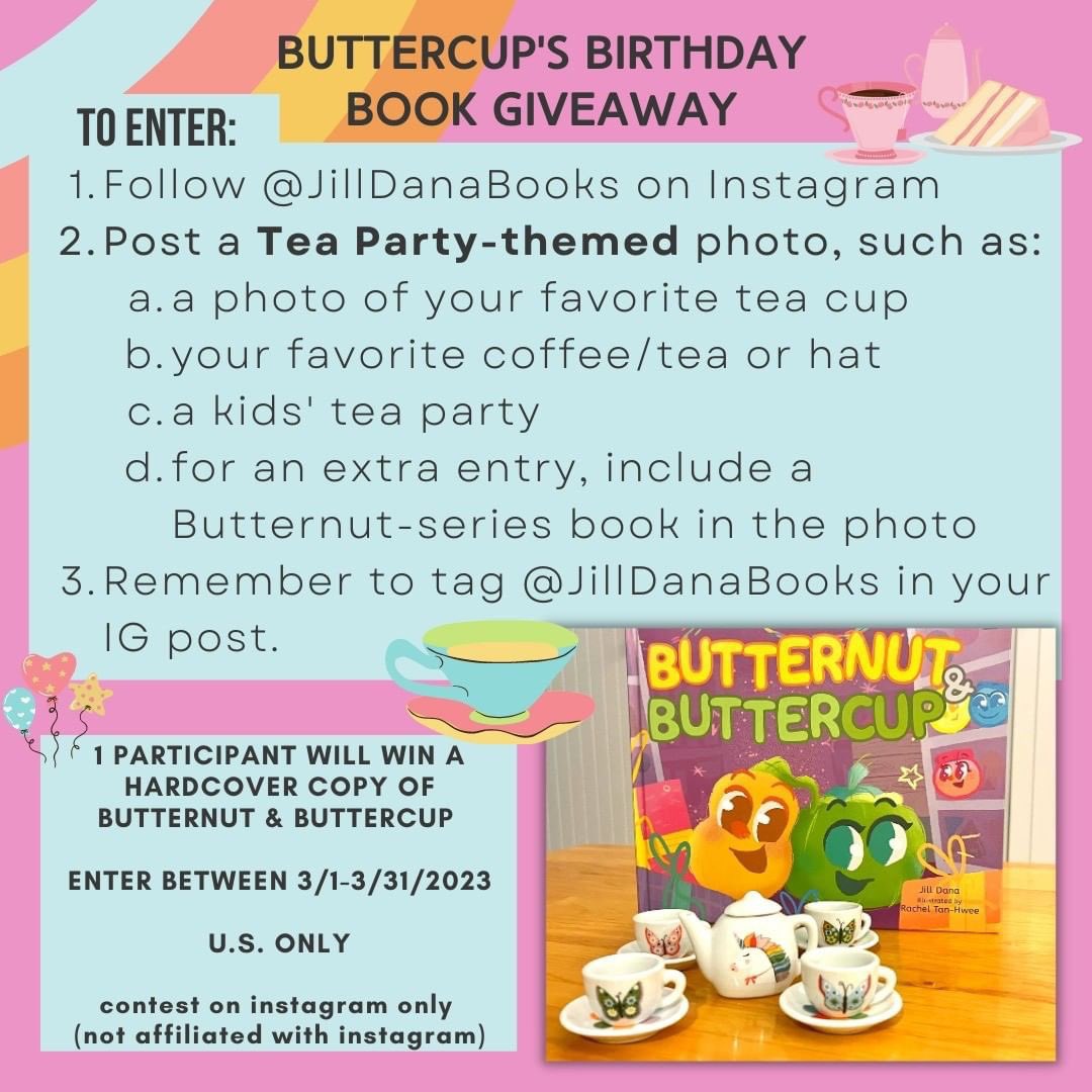 Stop by Instagram to check out my #book #giveaway. Entries are coming in! Enter by 3/31/23. (IG giveaway only) instagram.com/p/CqBuRaUP1i_/

Plus, keep on the lookout for @ljrwritenow’s excellent blog, for another chance to win a copy of #ButternutAndButtercup!

#bookgiveaway #kidlit