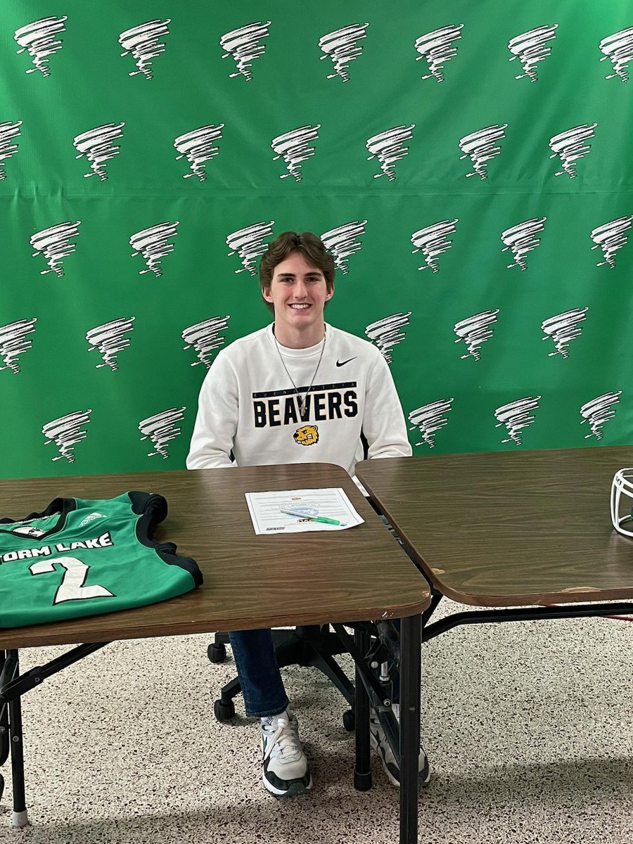 Congratulations to Storm Lake Football's <a href="/Brody51574456/">Brody Boeckman</a> signing to <a href="/bvu_football/">BVU Football</a>!