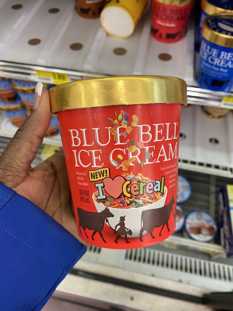 Have y’all tried the new flavor of #BlueBellIceCream