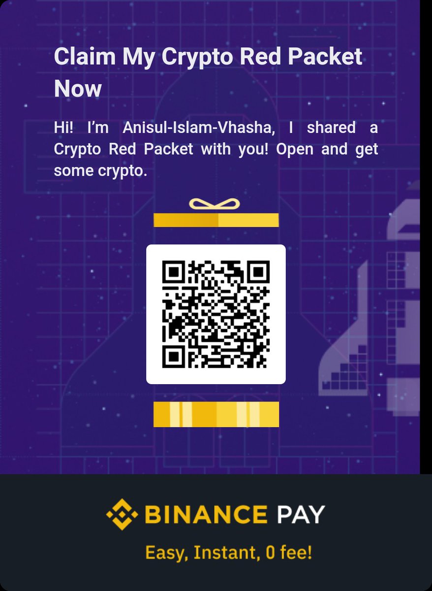 Binance Red Packet.
Scan &amp; Receive free crypto GIFT.
#BinancePay #RedPacketEvent #Airdrop
s.binance.com/DxoaAH2L