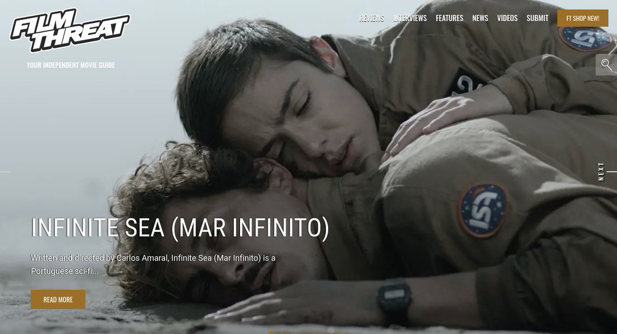 FilmThreat's tweet photo. "...Eva teaches a deprived Miguel how to sleep." Andrew Stover on the existential odyssey that is Infinite Sea (Mar Infinito).
https://t.co/Ma4MImAS3q #SupportIndieFilm #InfiniteSea #SciFi #Drama https://t.co/FuADBHNvf4