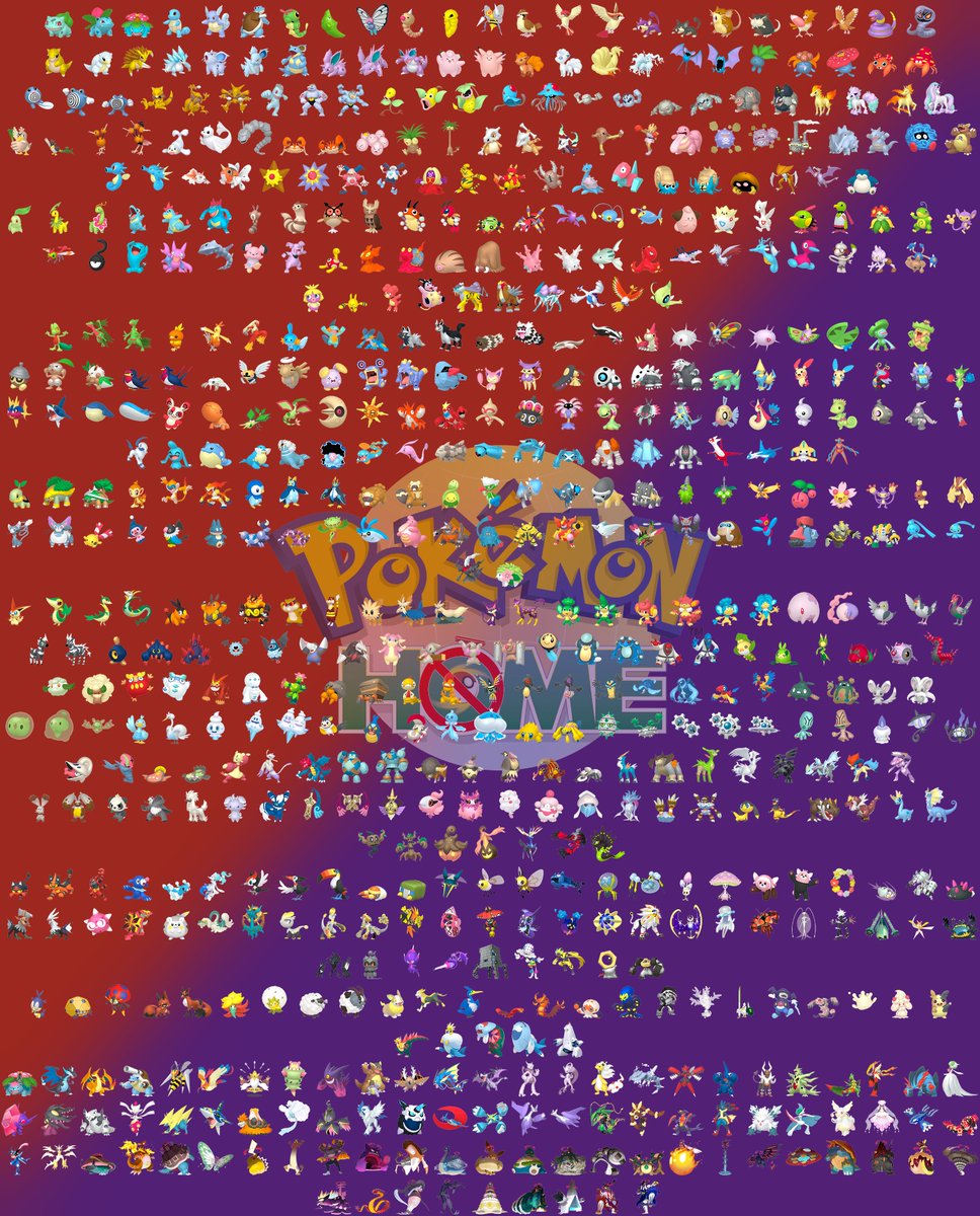 Nin10erd's tweet photo. #IReallyWantToBringBack all Pokémon. I am tired of this game-exclusive nonsense and the transfer nightmare of Pokémon HOME. "We all live in a Pokémon WORLD," not a "Pokémon CLOUD."
That being said, here's the Dex cut list for gen 8 + the current and upcoming cuts for gen 9 https://t.co/sI1R8GDsLj