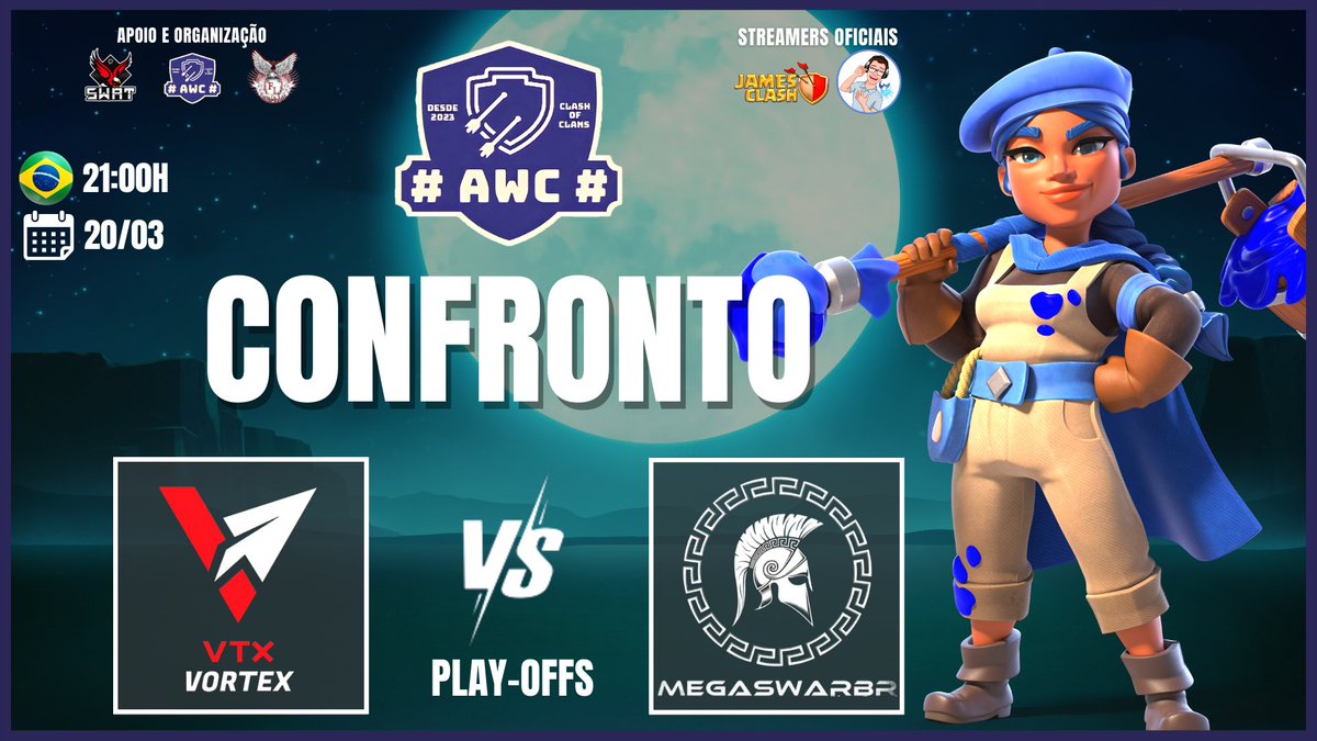 megaswarbr_'s tweet photo. Hoje é dia de Playoffs!!
Guerra importante contra a equipe do VTX valendo vaga na próxima fase e nossa lineup já está preparada para esse desafio. Transmissão no canal do @JamesclasaYT.
https://t.co/4yvIPZSPxc
#GoMBR https://t.co/e7GLSXa4NR