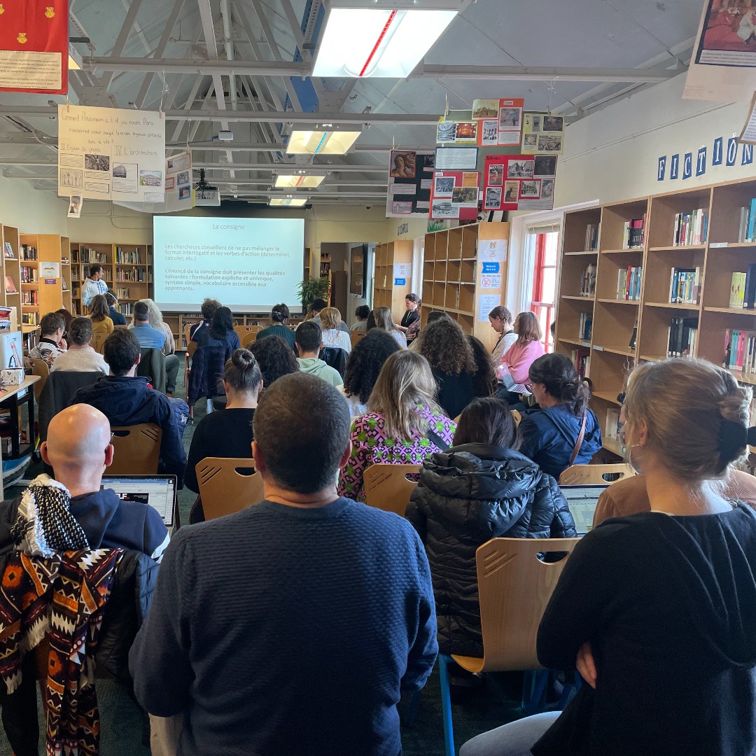 lelyceeSF's tweet photo. Today, the LFSF faculty and staff met for the in-service day. They participated in workshops to develop new skills within the school. It was a day full of exchanges. A rich beginning of the week 👩🏫
#LFSFcommunity #MaketheLFSFbetter #LFSFJadore https://t.co/OPGwyPTRiH