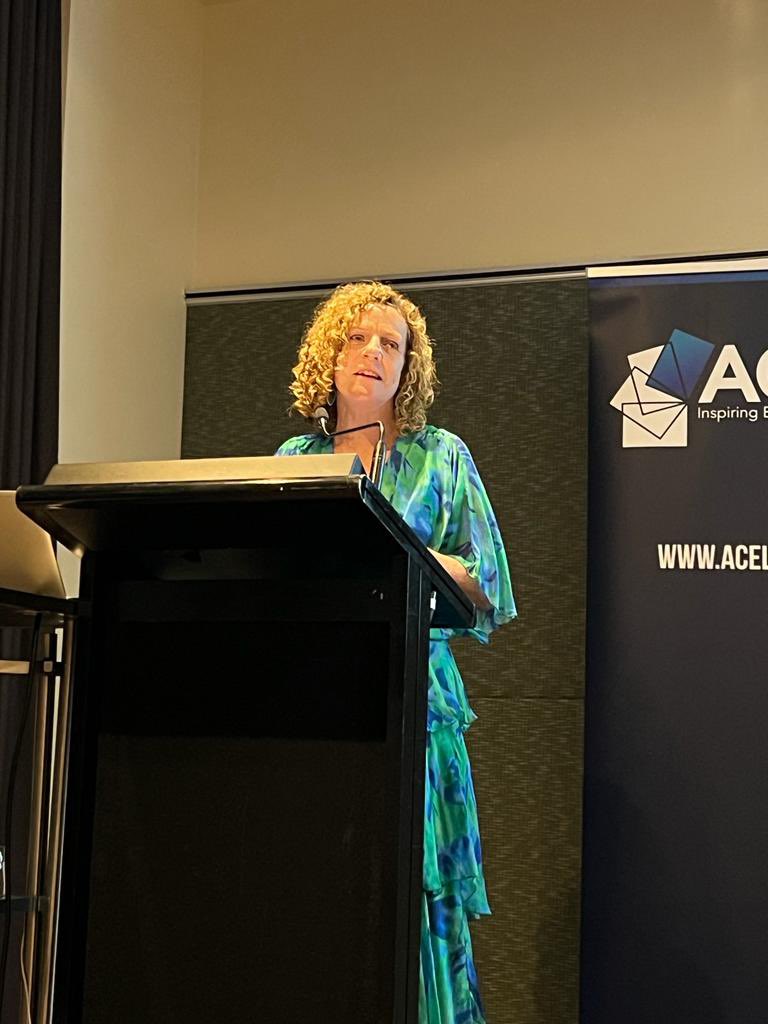 traceyezard's tweet image. So honoured to be awarded the Hedley Beare Educator of the Year 2022 by @ACELVIC last night and to present the oration to an incredible room of collective wisdom and passion for education. Loved sharing the night with other awardees inc @adam_voigt @SophieSpecjal @DrPhilCummins