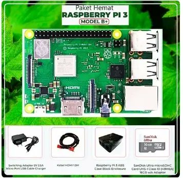 rosesana's tweet image. Paket Hemat Raspberry Pi 3 Model B+
kit Raspberry Pi 3 Model B+ siap pakai yang akan mempercepat dan memudahkan Anda dalam mengoperasikan Raspberry Pi  buff.ly/3BJpxXG
#paketHemat
#RaspberryPi3B+