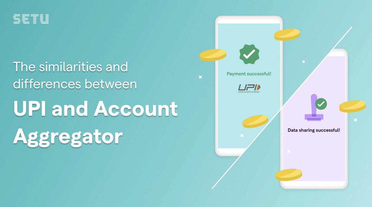 Setu_API's tweet photo. Account Aggregators are the next big thing in fintech. 

As tempted as we are to call it the ‘UPI moment for data’, we’re going to hold off. 

It’s time someone stepped in and cleared the air. 🧵

https://t.co/o5vPLDw1tT https://t.co/OIVgvGLHVw