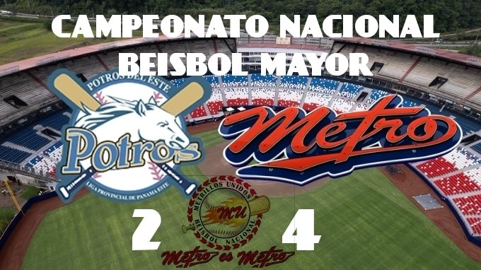 @panamametroficial sigue  invicto al ganarle a @potrosdeleste 4 carreras a 2.
#SomosMetro
#MetrillosUnidos❤ 
#ApoyandoAMetro