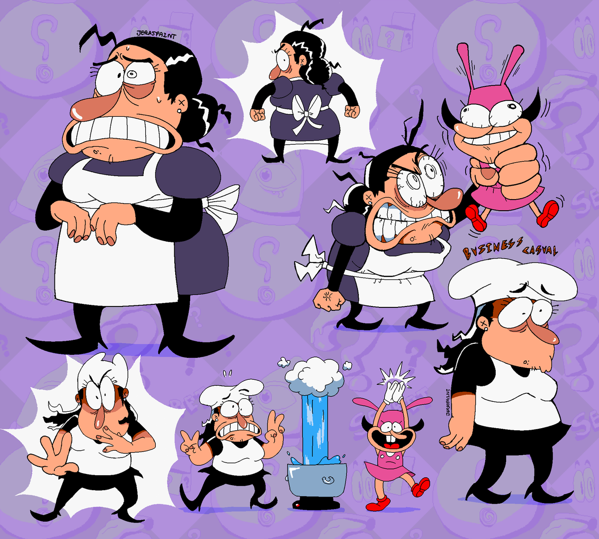 jeraspaint's tweet photo. i saw some peppina designs that Ruled, so 6 days later here's my take!

pls be nice to miss gieuseppina... running her pizzeria has her Very Stressed🥺🥺🥺

[ #PizzaTower ] https://t.co/RvuV1KcgB8