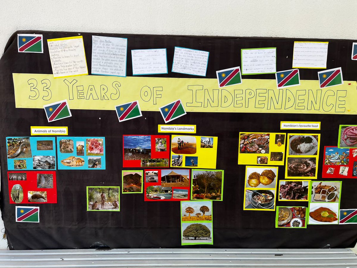 becia1978's tweet image. Happy Independence  Day, Namibia , such a beautiful  country ❤️ Last week, grade 2 students researched more about our country and shared cultural experiences. #learningAtWis #grade2 #researchskills  #proudlynamibian