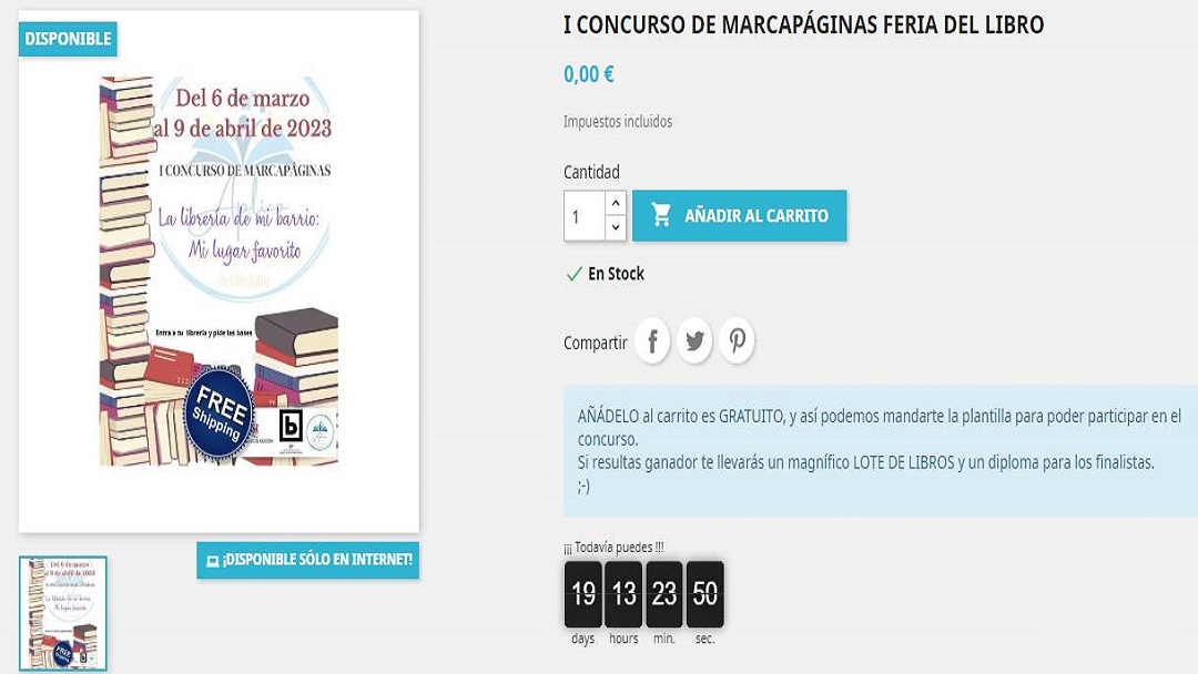 ¡¡ Estas a tiempo !! ⏳ Descargarte la plantilla del marcapáginas, y participa, te podrás llevar un magnífico 🥇🥈🥉 Lote de Libros  🤩 la encontrarás en tinyurl.com/34yrwxmw , también puedes solicitarla en Librería mundo ideas, o en tu librería de Barrio de confianza.