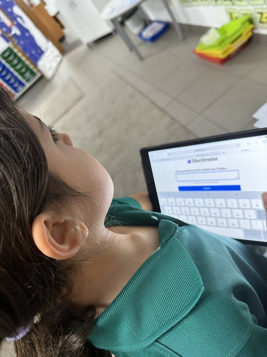 abypower's tweet image. In view of happiness day yesterday, the children in Grade 1C used @Mentimeter to share their thoughts on what makes them happy! Great tool for instant feedback and sharing ideas @GreenfieldIntS #inspiringyoungminds #BeHappyBeGIS #Edutech