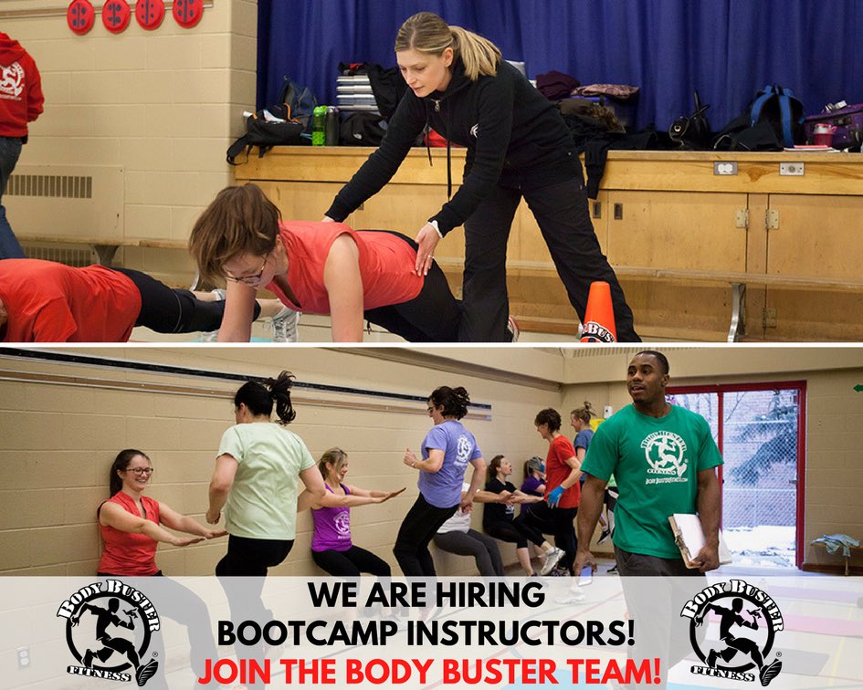 We are hiring Bootcamp instructors!
Join the Body Buster team! 

#Toronto #Etobicoke #GroupFitness #FitnessBootcamps #personaltrainers #fitnessjobs #JoinnOurTeam #BodyBuster