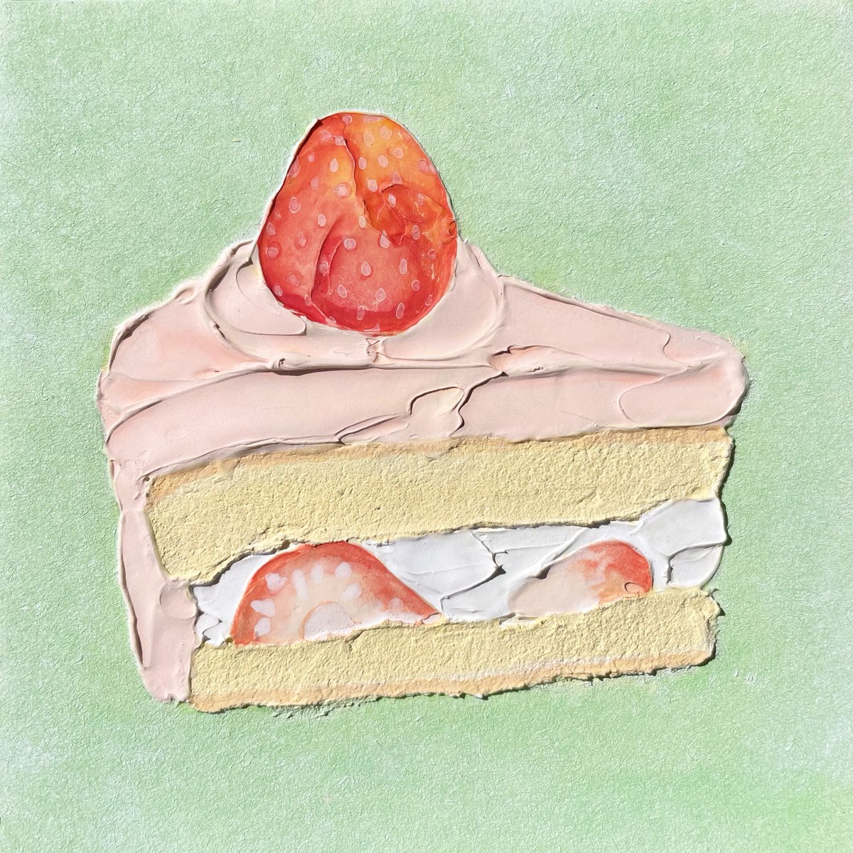 food food focus strawberry no humans fruit pink background cake  illustration images