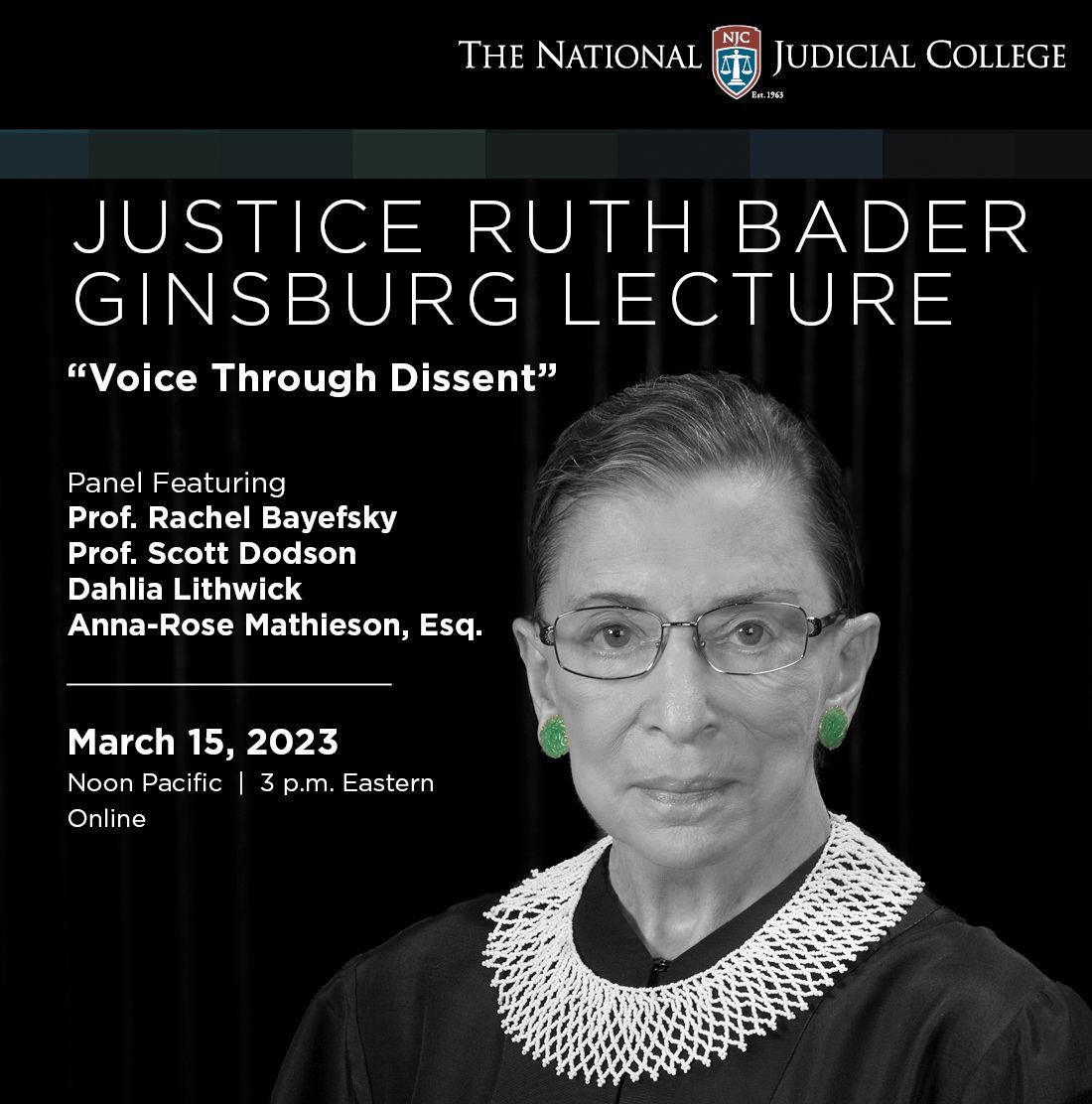thenjc's tweet photo. Missed last week's Justice #RuthBaderGinsburg Lecture or want to share it with others, here's a link to the recording:
https://t.co/JShkddxQ4Q
@benes_aldana
#thenjc
#abajs
#judicialIndependence https://t.co/xCaxkafCmI