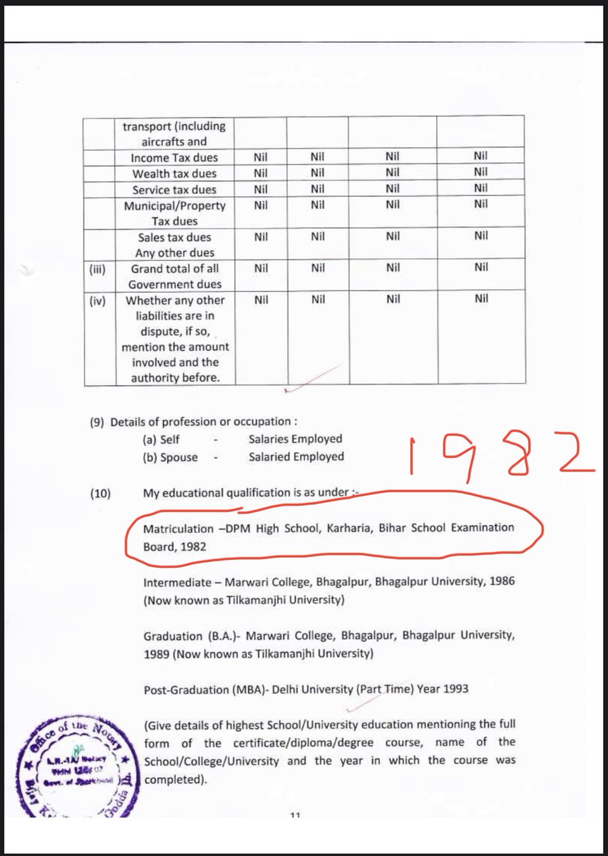 Hon’ble member in 2009 affidavit is 37 yrs old, in 2014 affidavit is 42 yrs old. Hence born in 1972.
In both affidavits says passed Matriculation in 1982.
Hence passed matric at AGE of 10 years.
Such a genius. Us poor Nagarvadhus can only watch in wonder.