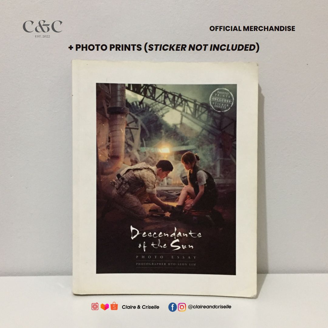 nankleyr's tweet photo. For Sale : Preloved (not abused) Original Descendants of the Sun Photo Essay

Inclusions : Photoessay , Photocards

DM for inqs po! <333

#songhyekyo #songjoongki #descendantsofthesun #photoessay https://t.co/kcjhEXBZ4P