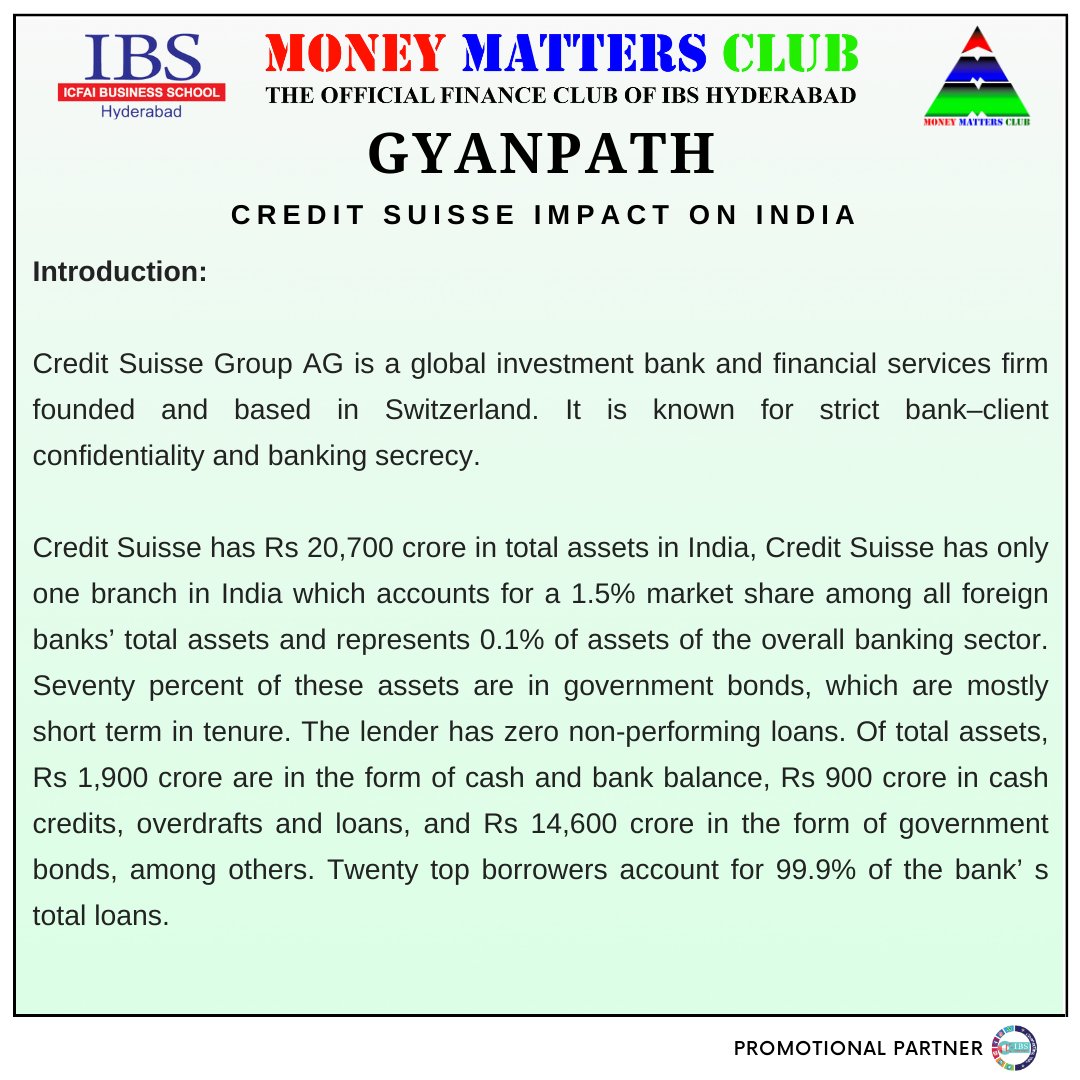 MMCibsHyd's tweet photo. Read our new Gyanpath.

Happy Reading 😇

#MoneyMattersClub
#BeyondTheRealmsOfFinance
#Gyanpath
#IBSHyderabad
#TheOfficialFinanceClub https://t.co/1EPl3iR3to