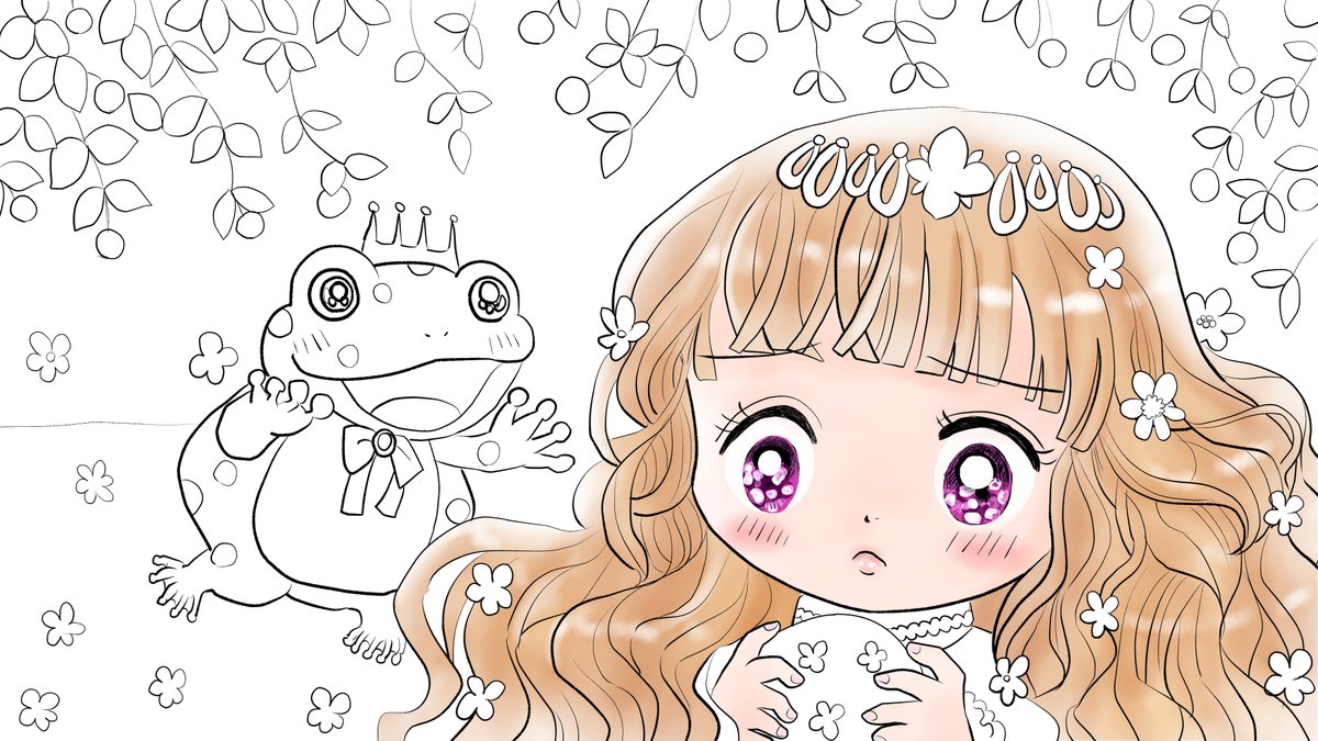 昨日描いた絵です( ゜Д゜)
恋の魔法とおまじない706-5完成
PIXTAさん素材ちびモブ会社員
福娘童話集様昔話「カエルの王さま」色塗りはじめ
髪の色肌の色、瞳の色の調整中

家族がいるとなかなか絵に集中できませぬ

#PIXTA #恋の魔法とおまじない 