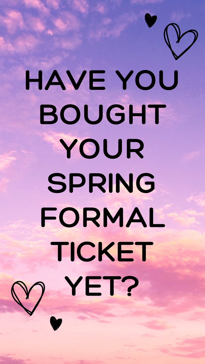 CSAHSSA's tweet photo. Wondering some things about our formal? 

We are allowing for non-CSAHS students to attend, as long as they are accompanying a CSAHS student. That way everyone can bring their friends to this amazing night! 

Please ensure you purchase a ticket and fill out the form in our bio! https://t.co/P2cCs2xRVB
