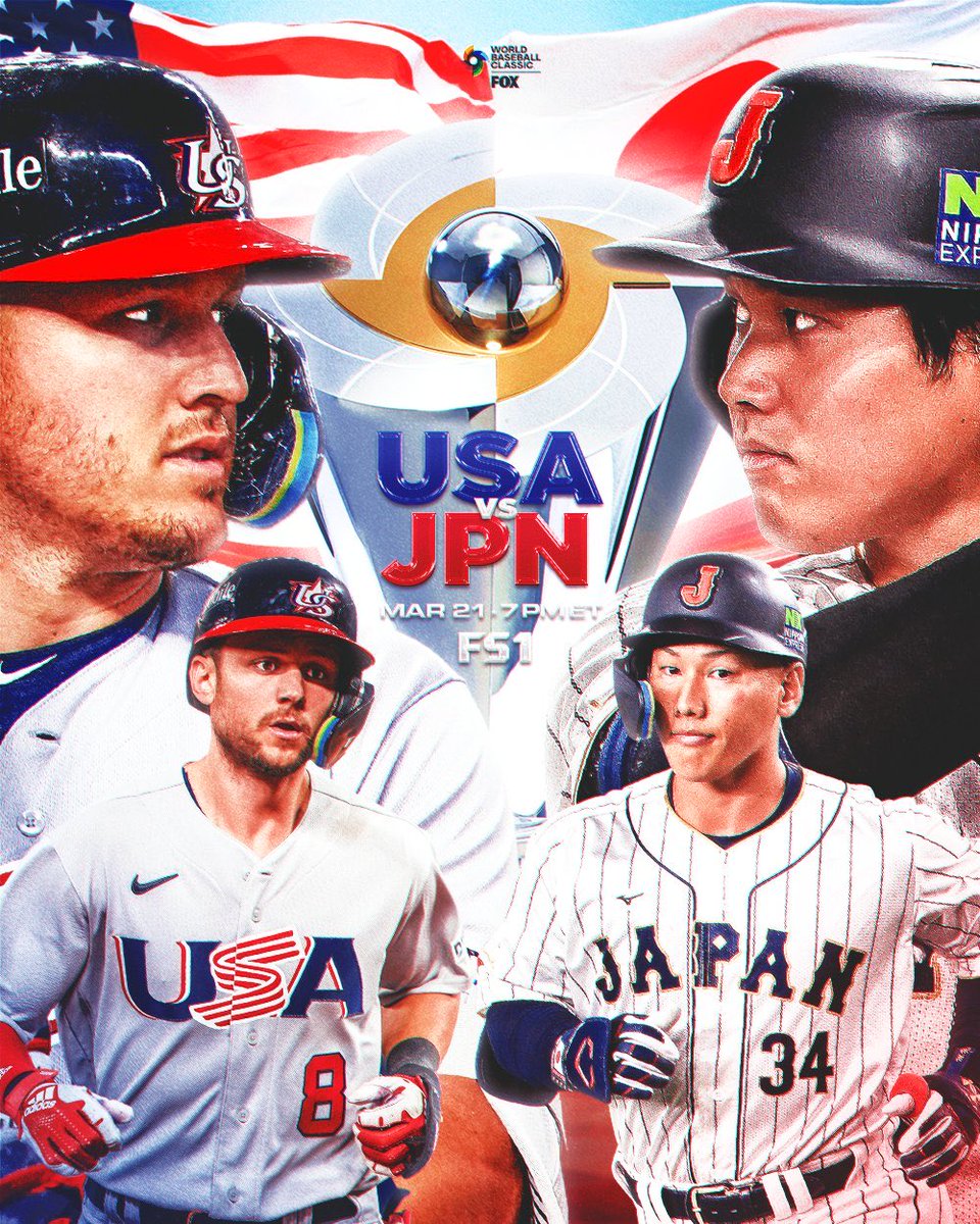 rooney0223's tweet photo. 明日のWBC決勝
相手はトラウト率いる最強アメリカ
今日の大谷翔平の闘志が侍JAPANメンバーにも伝わっている筈
ここまで来たら総力戦
いい試合を期待しよう👍
#WBC #USAvsJAP #WBC決勝 https://t.co/ST5Rvwpj7v