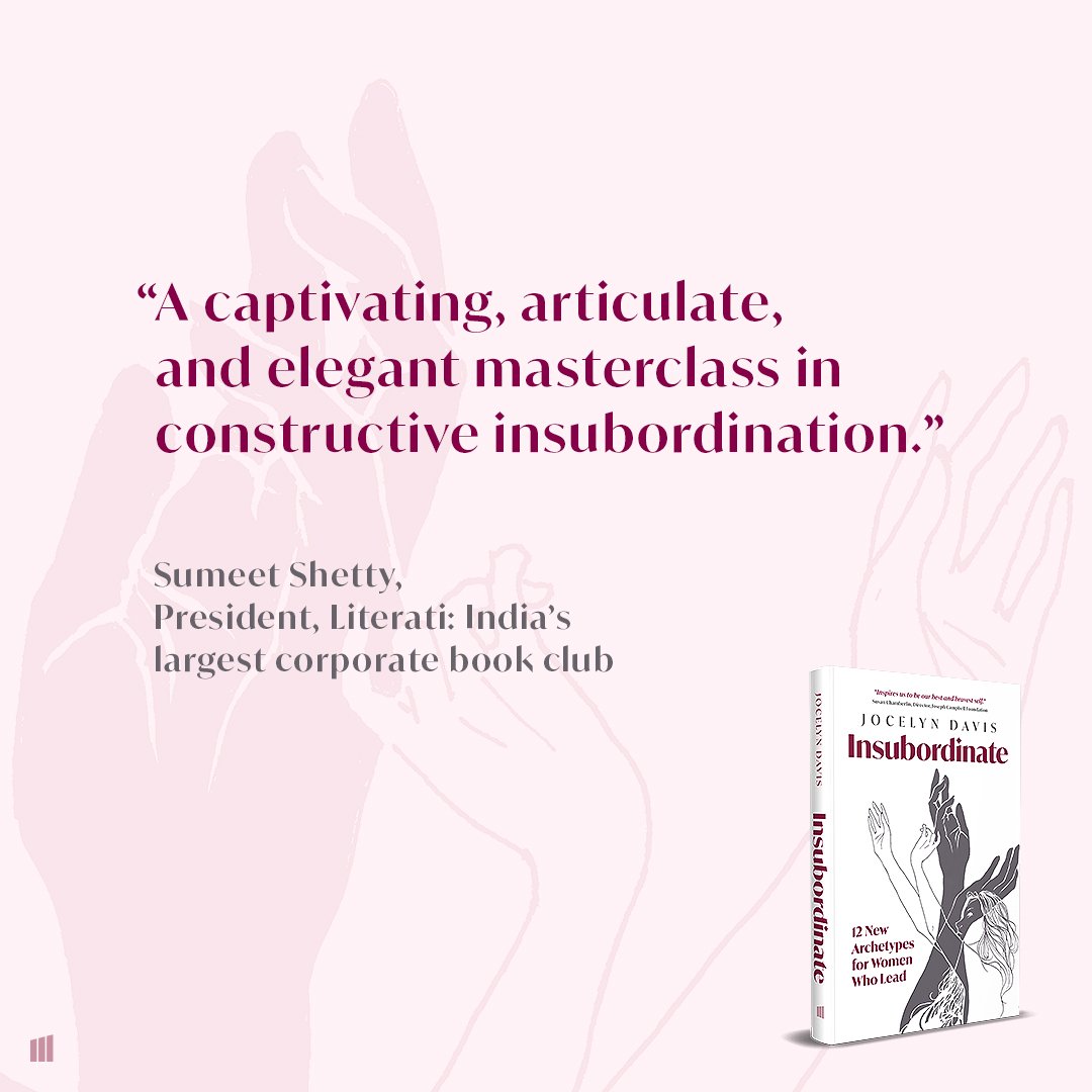 JocelynRDavis's tweet image. Praise for #Insubordinate