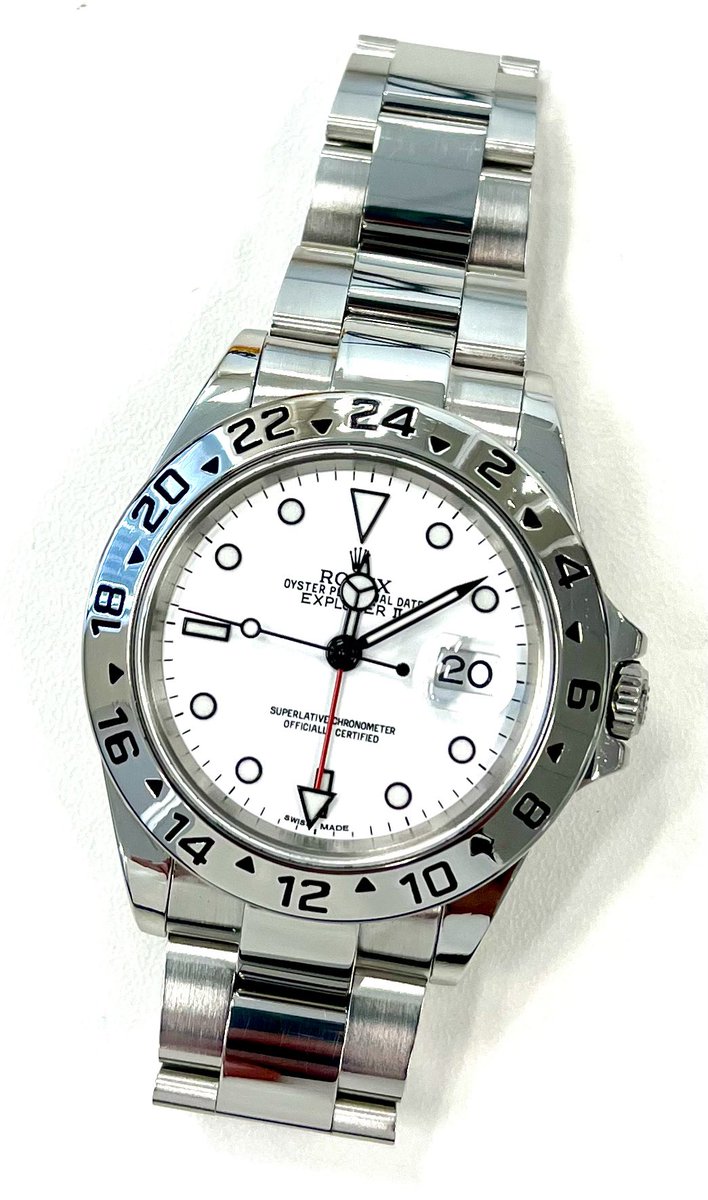 Kai_shain's tweet image. 磨いたエクツー、今日もギラついています

#rolex #explorer2 #explorerII #16570 #ロレックス #エクスプローラー2   #white  #白