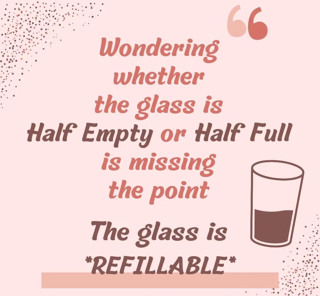KapadiaShipra's tweet photo. The glass is refillable. 

#goodmorning #quote #PositiveThinking #alwayslookatthebrightside #thoughtoftheday https://t.co/oG1jmggqCV