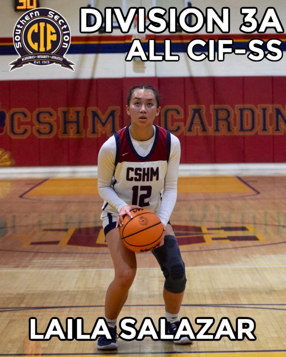 Congratulations to our captain, Laila Salazar ‘23, for being selected to the DIV. 3A ALL CIF-SS Team!

We are so proud of you! <a href="/lailasalazar23/">Laila Salazar</a> 

<a href="/ErikSarni1/">EastSideMediaTV 📹</a> <a href="/cshmathletics/">CSHM Athletics</a> <a href="/SGVNSports/">Fred J. Robledo 👨🏻‍💻</a> <a href="/James_Escarcega/">James Escarcega 📈🏈🏀⚾️🥎 🤼🤽🏽‍♂️🏊🏼‍♀️🏌🏻⚽️</a> <a href="/marviljr/">Mario Villegas</a>