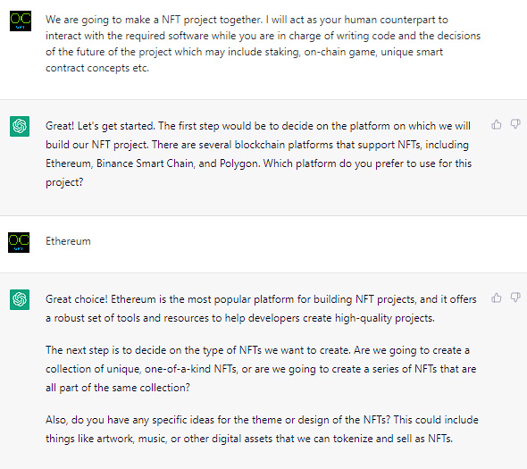 An NFT project, 100% on-chain. Developed by chat-GPT. #NFTs #CryptoArt