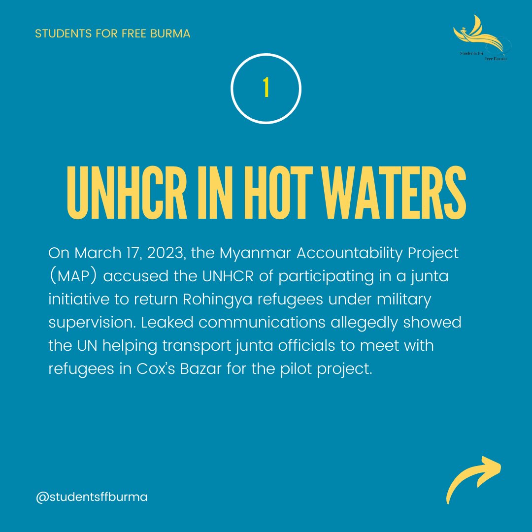 StudentsFFBurma's tweet photo. [Situation Update] March 20, 2023
Read the full report at https://t.co/lKIBm3kTOO
#WhatsHappeningInMyanmar https://t.co/tsPc2s9oQD