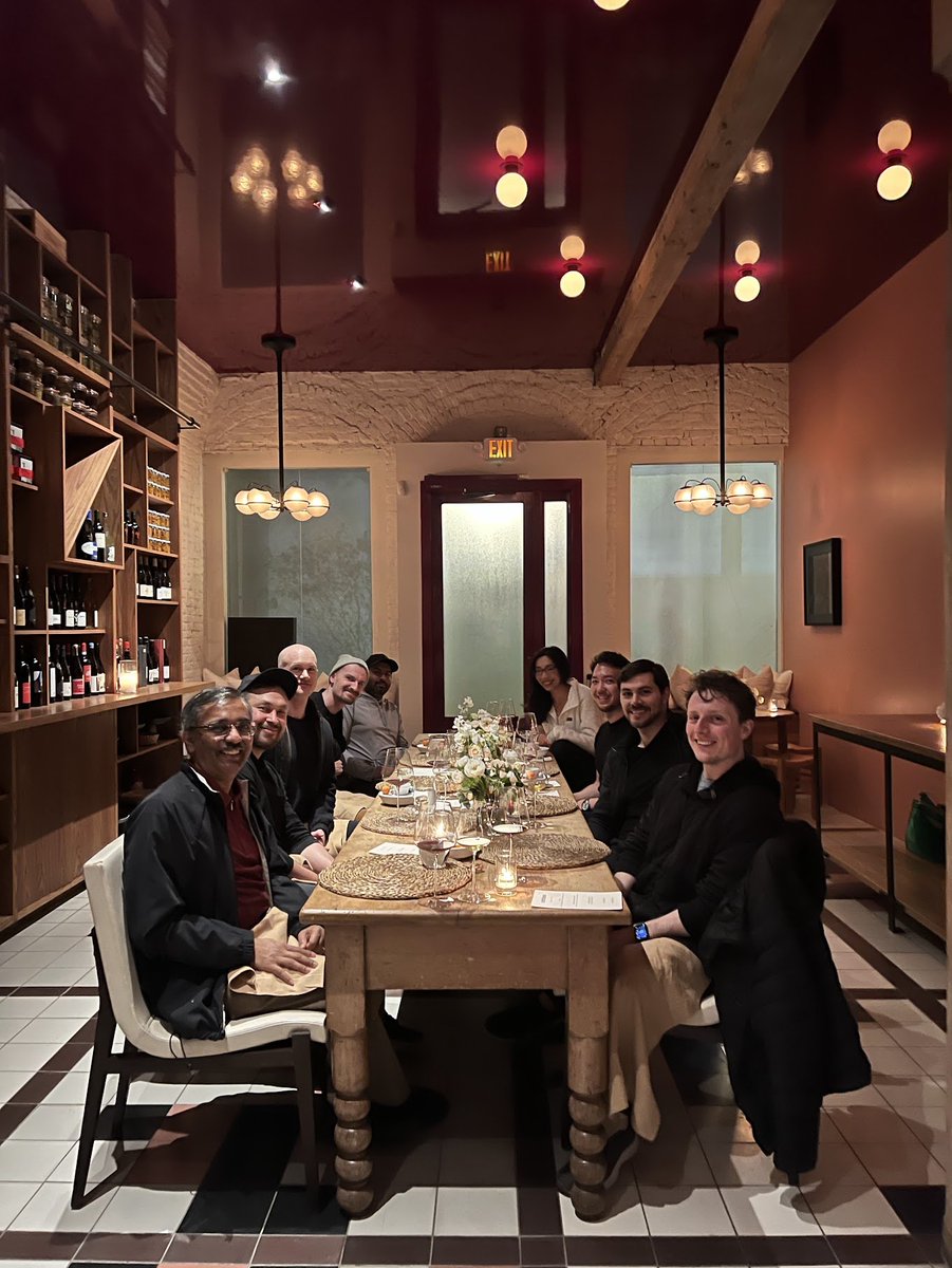 Ok hosted one more crypto dinner from the west coast this time (this was  back on Mar 8th). Lots of great builders & companies in this space who are  undeterred, quietly working.