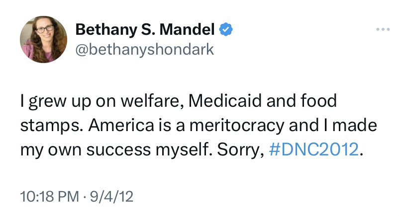 the conservative mindset perfectly distilled in a single tweet