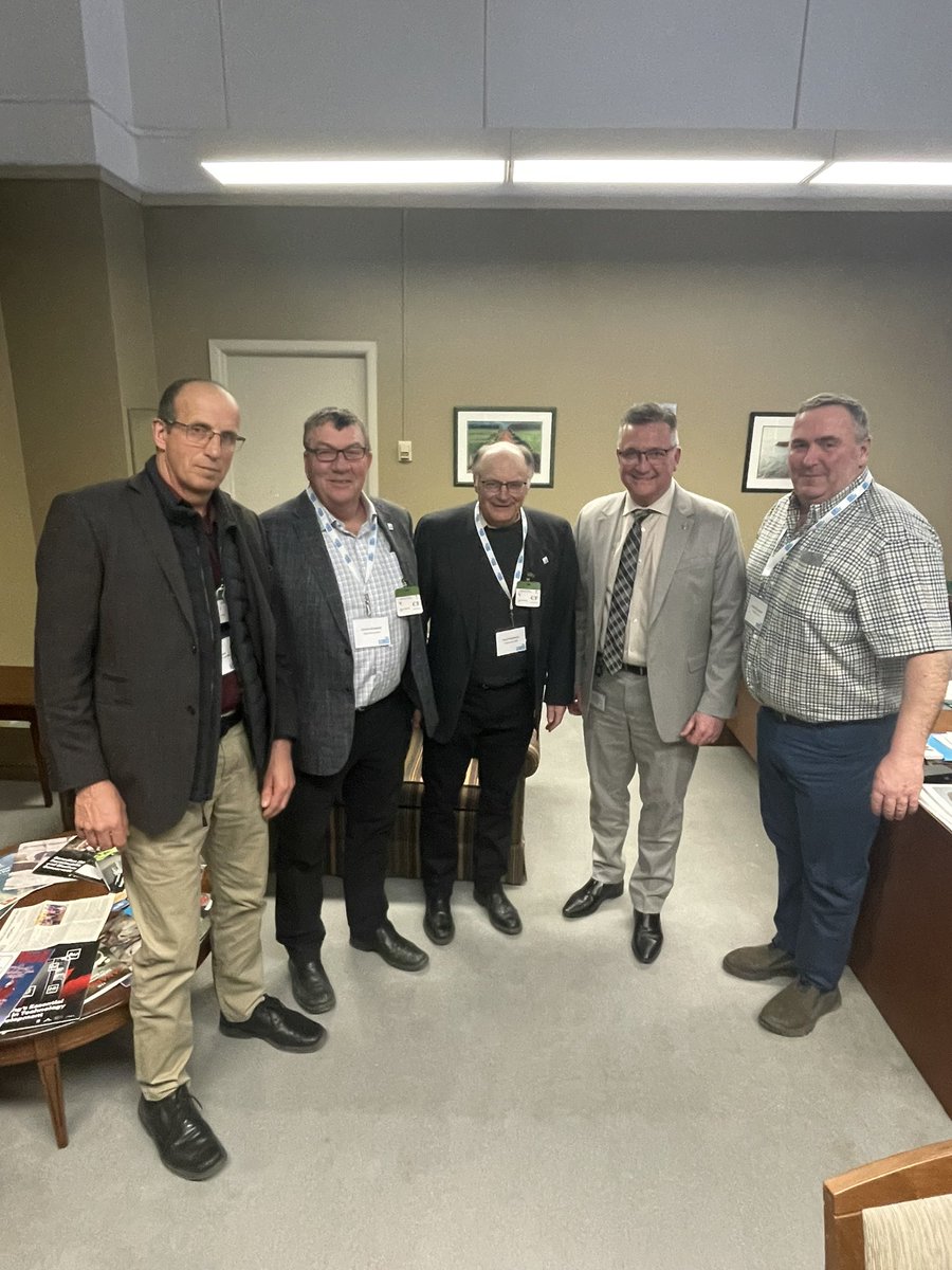 Thank you for a great meeting and discussion on industry sustainability, supply management and more with  <a href="/DairyFarmersPEI/">Dairy Farmers of PEI</a> today in Ottawa. Always great to meet reps from PEI. <a href="/ADL_PEI/">ADL_PEI</a> #greatindustry