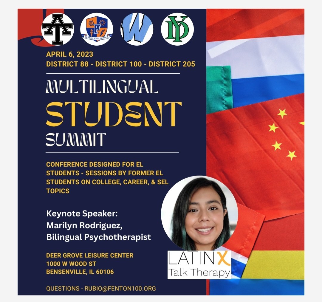 Looking forward to our 1st ever #MultilingualStudentSummit, an event designed FOR EL students with presentations BY former EL students. <a href="/kidworldcitizen/">Becky Morales</a> &amp; <a href="/MariaDinovo/">Maria DiNovo</a> 1st had the idea and I'm happy <a href="/FentonHS/">Fenton HS Dist. 100</a> was able to collaborate and find a venue. Big shout out <a href="/BvilleParks/">Bensenville Park District</a>