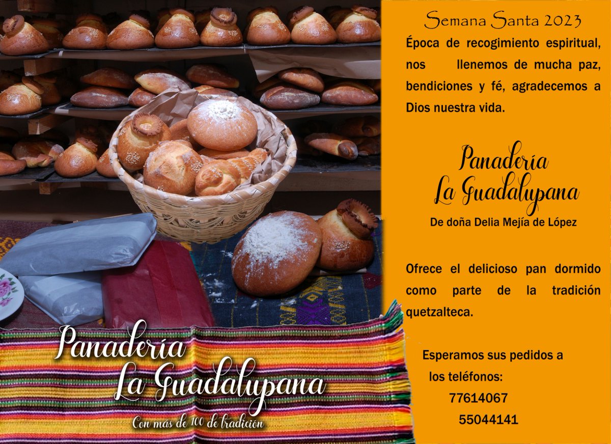 ixokib's tweet photo. La tradición del pan dormido en Semana Santa de Xela, en mi familia, tiene ya más de 3 generaciones, es uno de los legados que hemos recibido de nuestros abuelos, abuelas, mis amados  padre y madre!! Estoy atenta a sus pedidos. https://t.co/t5KAhKstir