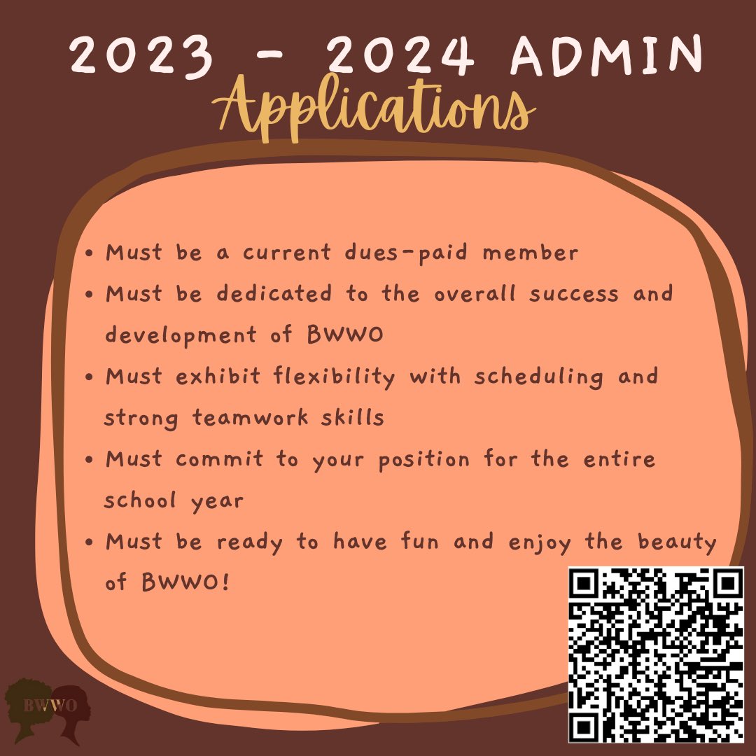 Join us for our 5th general meeting where we will be talking about mindfulness! Then stay for a yoga class taught by Kalama! And don’t forget to apply for an admin position by THIS Friday! #texasbwwo  #becausewematter🧘🏾‍♀️ 🤎