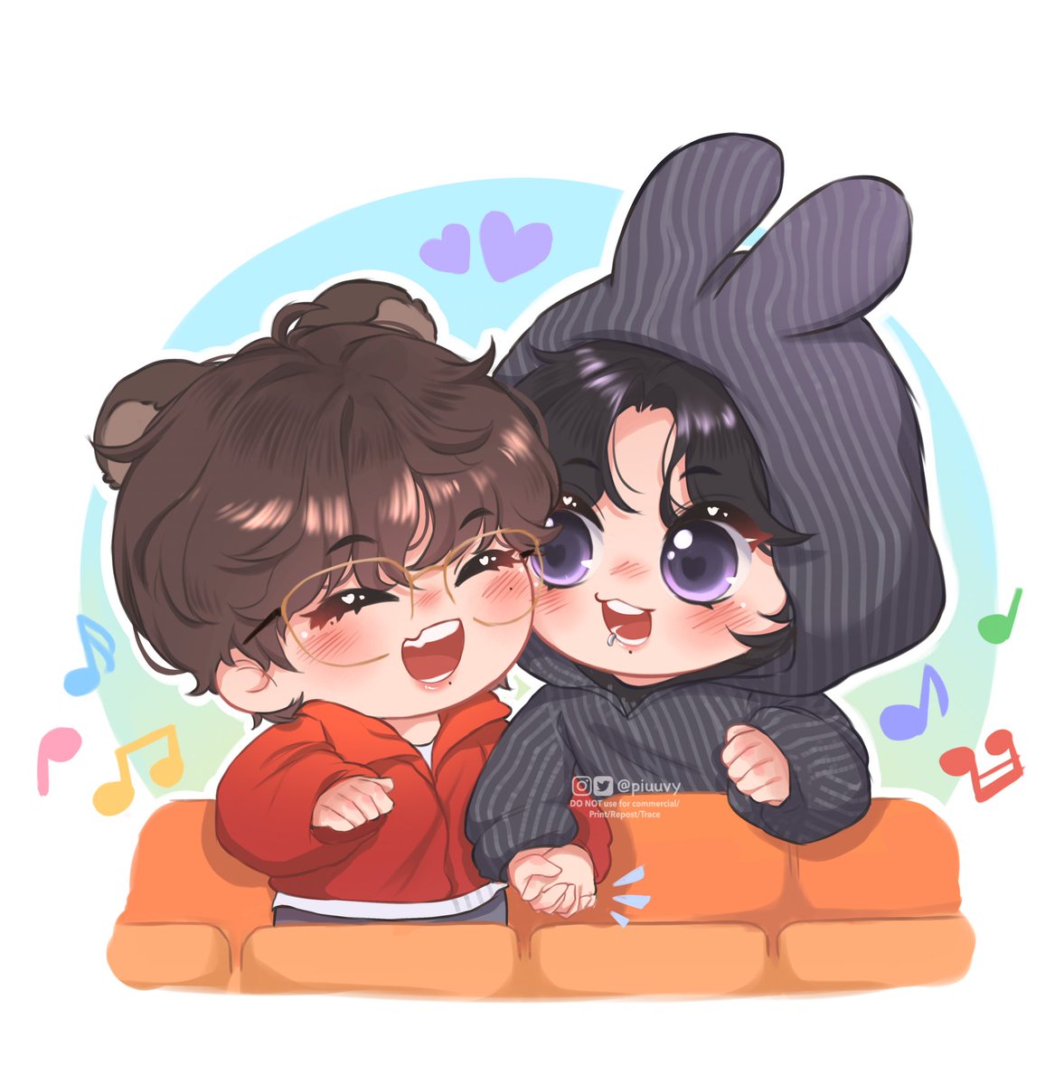 「Always beside you #taekook #kookv #국뷔 #태」|Piuuvy⁷ 🐻 TAEKOOK DAY🔥のイラスト