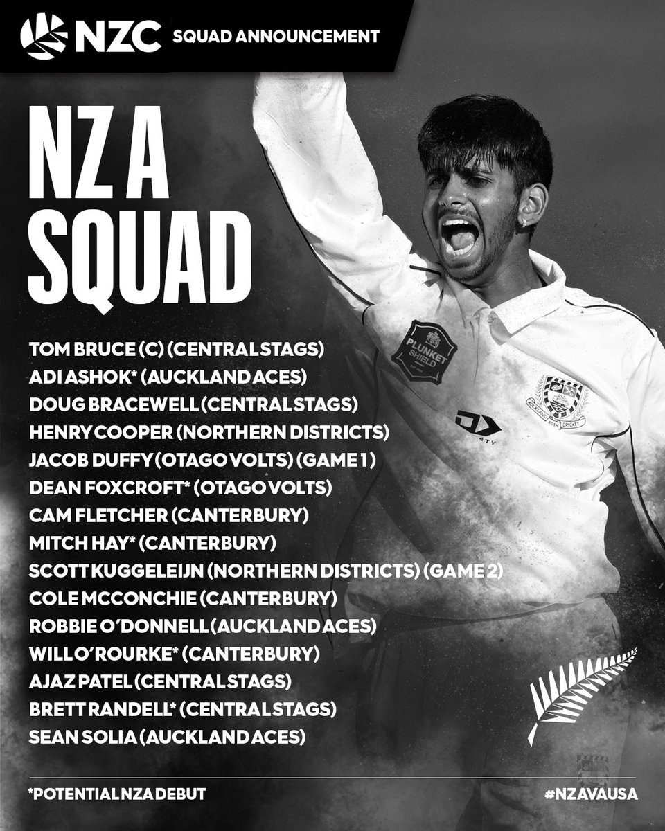 BLACKCAPS's tweet photo. ICYMI | The New Zealand A squad set to face Australia A in two four-day matches in Lincoln next month. This will be the first time an Australia A side has ever visited New Zealand 🏏 #CricketNation https://t.co/LWxBCZYtDT