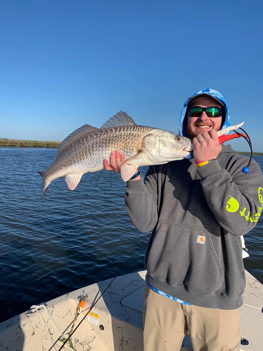 InShoreFishnJou's tweet photo. dufrenesguide: Chilly, but productive #fishing this week.  #DufrenesGuideService Spring and summer calendar is filling up so book your trip. #MinnKota 
#Humminbird  
#Raptor
#Solix 
#OPTIMAbatteries
#BomberLures #PennFishing #redfish 
@MinnKota
@Humminbi… https://t.co/9UUiwyDQx6