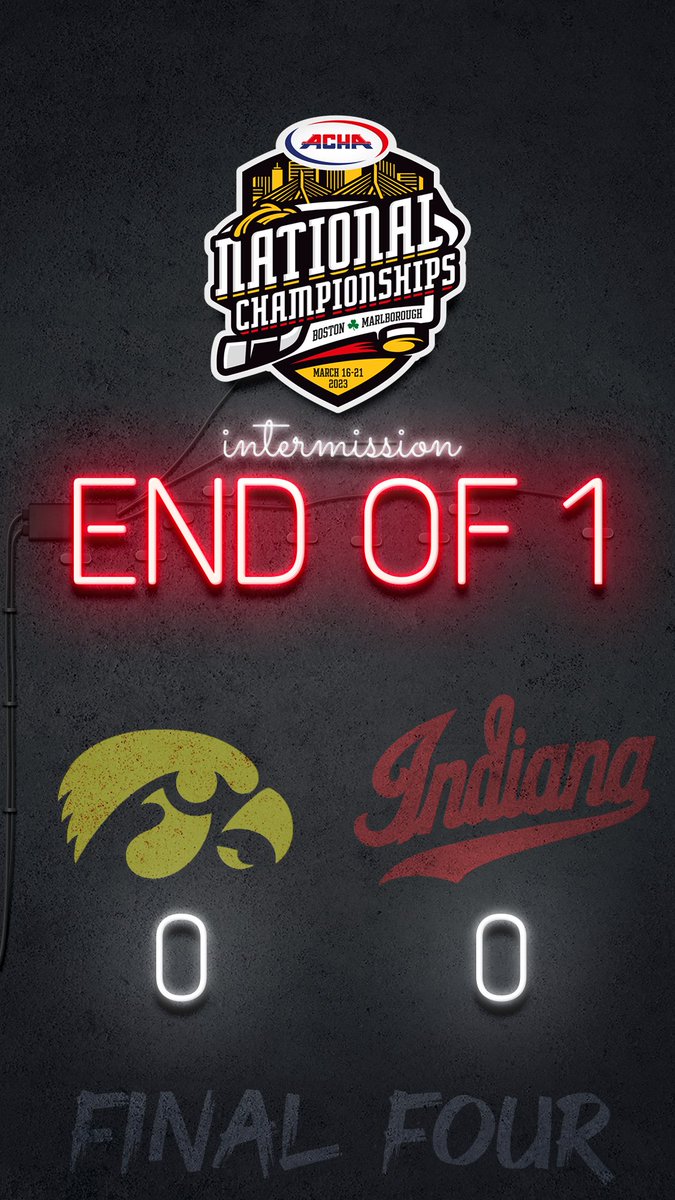 Hockey_IU's tweet photo. No score but 19-10 shots in favor of the Hoosiers through 20 minutes #ForIndiana https://t.co/4s5KKX70WQ