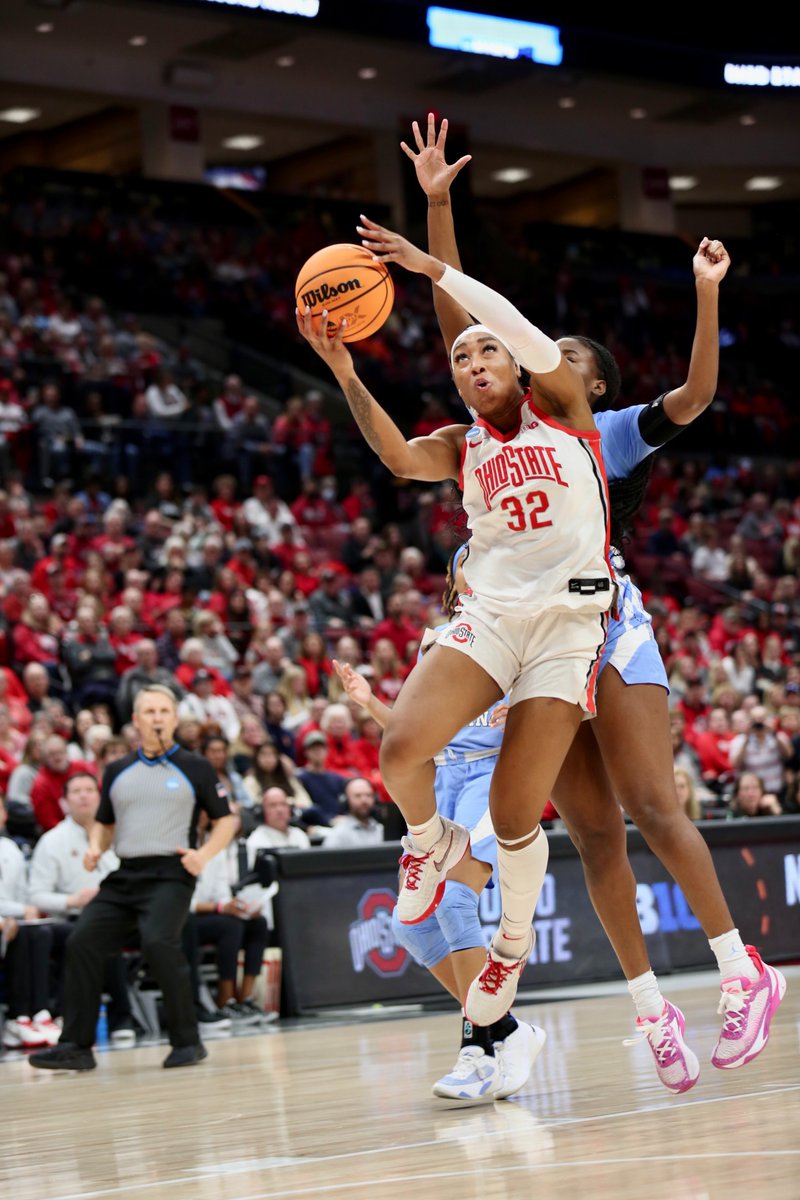 OhioStateWBB's tweet photo. Buckeye nation, you showed up in a BIG way today for an exciting NCAA second round victory ‼️

📸: https://t.co/XZylQdfYc0
🔗: https://t.co/N5pYKIRg7G

#GoBucks https://t.co/jmTr6agfPO